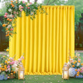 Yellow Backdrop Curtains 20ftx10ft Birthday Polyester Photo Drapes by SoarDream