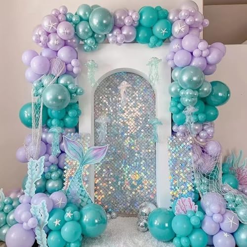 Voircoloria 90pcs Pastel Purple Balloons Garland Arch Kit, 18 12 10 5 Inch - Image 6