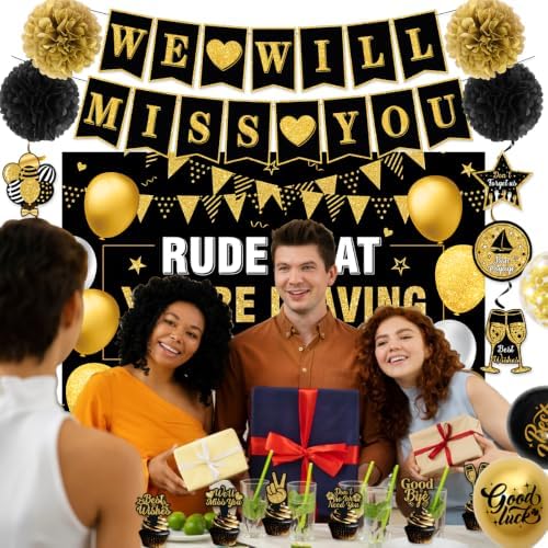 Rude That You'Re Leaving But Ok Banner, Farewell Party Decorations - Image 5
