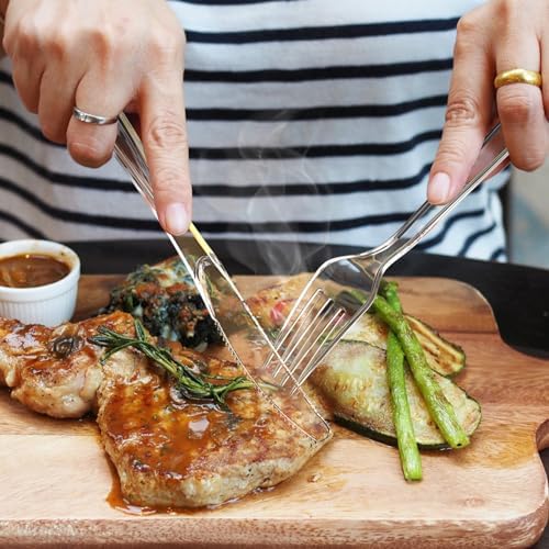 Dealusy 360 Count Extra Heavy Duty Clear Plastic Knives Disposable - Image 4