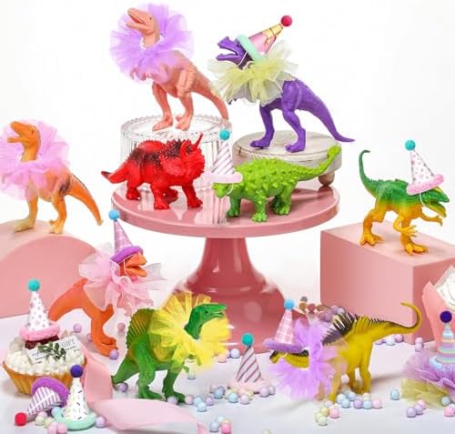 Weysat 27 Pcs Dinosaur Cake Topper for Girls Birthday Party by Weysat