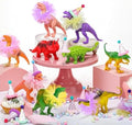 Weysat 27 Pcs Dinosaur Cake Topper for Girls Birthday Party by Weysat
