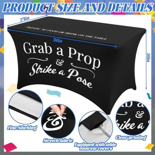 Gilprop Photo Booth Props Tablecloth Spandex Table Cover, Classic, 4ft - Image 3