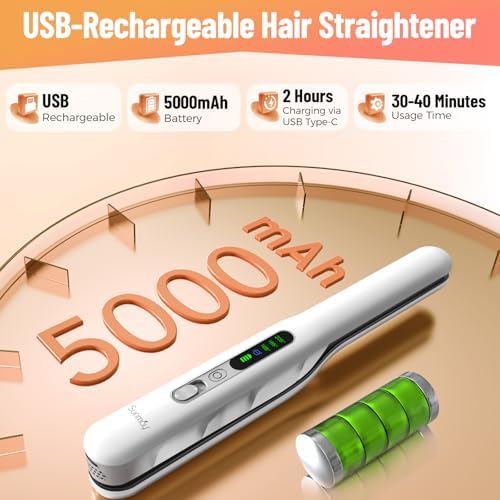 SUNMAY Cordless Hair Straightener & Curler 2-in-1 with Ionic Care - Image 6