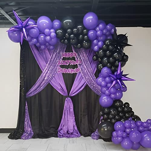 Voircoloria 130pcs Purple Balloons Garland Arch Kit, 18 12 10 5 Inch - Image 5