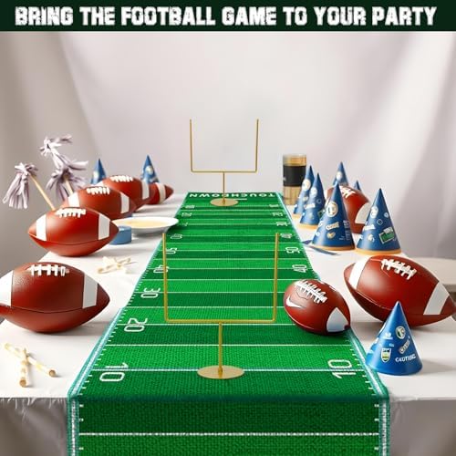 3 PCS Metal Football Goal Post Decoration Football Table Decor Football Field Goal Post Decoration Football Table Decorations for Football Theme Birthday Party Supplies - Image 4