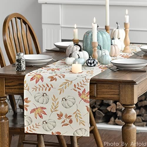 Artoid Mode 210 GSM Fall Table Runner Home Party Decor 13x108 Inch - Image 3