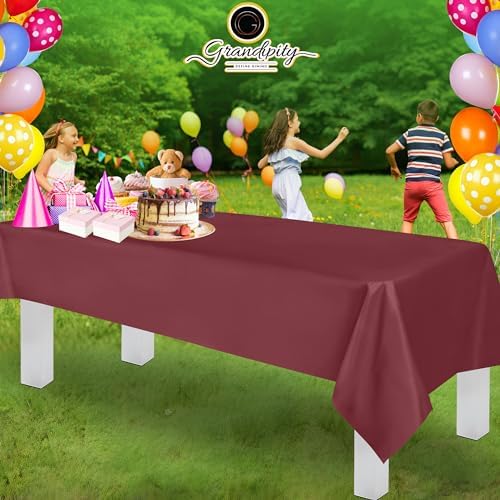 Grandipity Plastic Table Cloth Disposable 12 Pack 54” x 108” Rectangle - Image 6