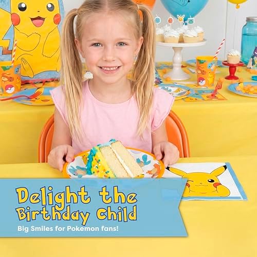 Pokemon Birthday Decorations and Party Supplies with Balloons & Tablecloth - Image 7