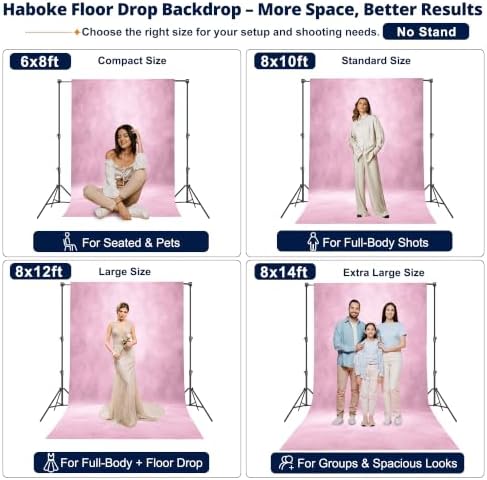 Abstract Photography Backdrop for Photoshoot 8x10ft,Light Pink,No Stand - Image 3