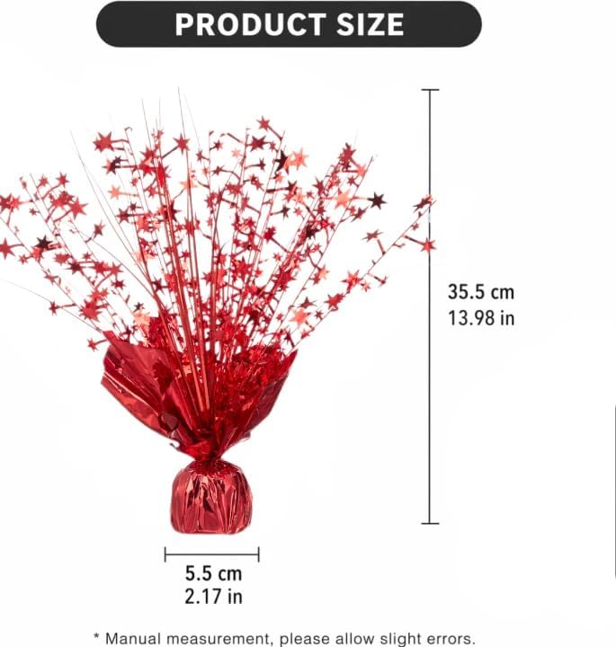 4 Pack Christmas Centerpieces for Tables Red - Image 2