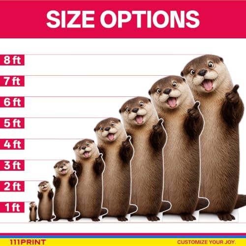 Funny Otter Life Size Cardboard Cutout Standee, 8FT - Image 6