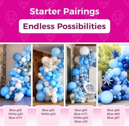 Bezente Blue Balloons 18 Inch 30 Pack Latex Large Thick - Image 5