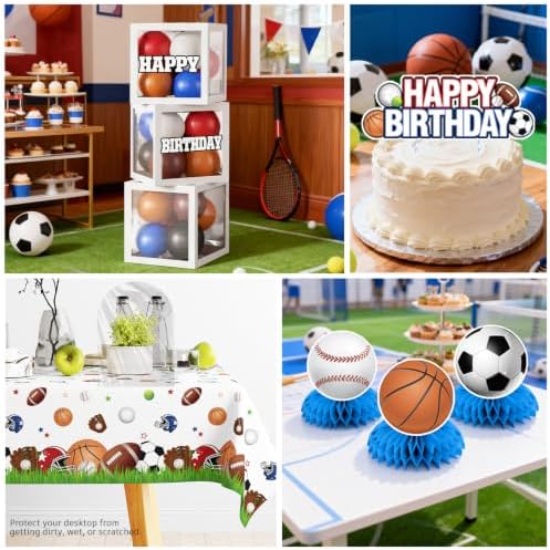 Cocomigo 294pcs Sports Birthday Party Decorations for Boy, Serves 25 - Image 6