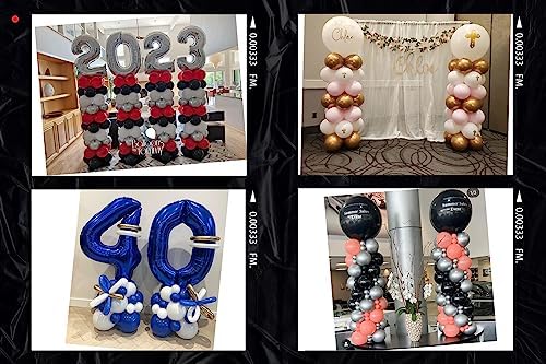 LANGXUN 2 Sets Balloon Column Stand Kits, Adjustable 6ft - Image 5