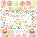 Vlipoeasn We Appreciate You Banner Decorations(Floral) by Vlipoeasn