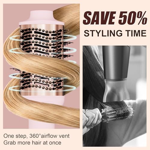 Big Size 1200W Dual Voltage Hot Air Brush Dryer for Long & Thick Hair - Image 3