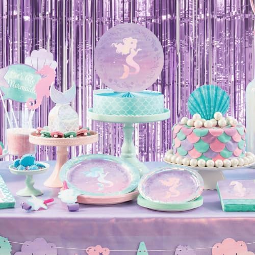 10 Pack Light Purple Foil Curtain Backdrop 3.2ft x 9.8ft Metallic Tinsel Foil Fringe Curtains Streamer Photo Booth Backdrop for Birthday Party Halloween Christmas New Year Party Supply - Image 5