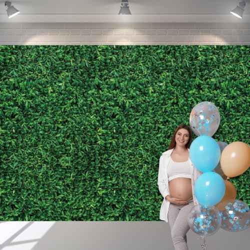 Tatuo 12 Pcs 9 x 4.5 Ft Green Leaves Photography Backdrop Grass Tablecloth - Image 4