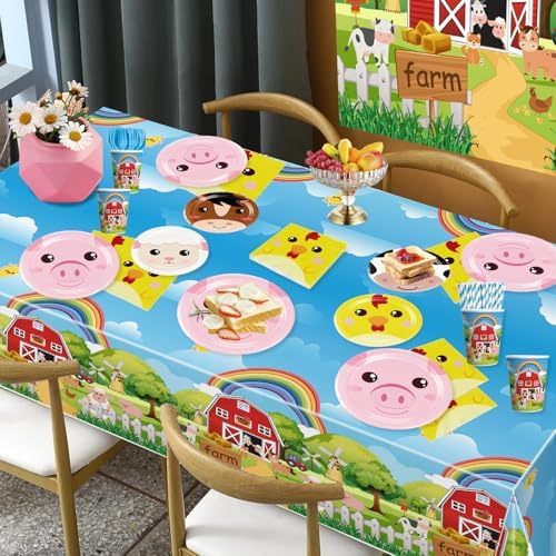 Cocomigo 159pcs Farm Birthday Decorations for Boys Girls, Serves 20 - Image 6