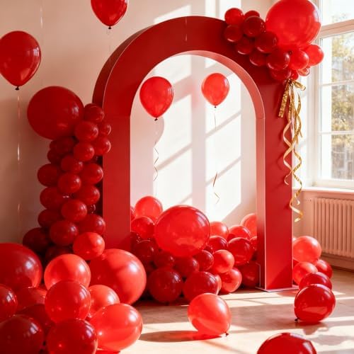 160Pcs Red Balloons 12 Inch Bulk Latex Balloon for Baby Shower Birthday Wedding Party Decorations - Image 5