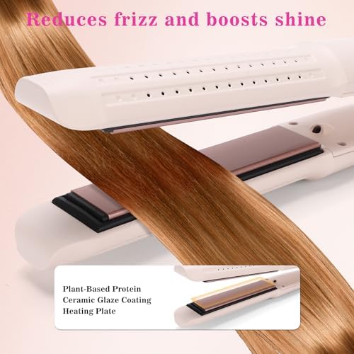 Hair Straightener and Curler Airflow Styler, Blush - Image 6