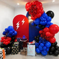 Red Blue Black Balloon Arch Kit for Spider Cool Man Birthday Decorations by Togvu
