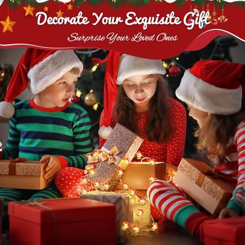Coquimbo Mushroom Lights Room Cottagecore Decor: Gifts for Teen Girls Boys Kids, 10FT 30LED Fairy Lights Battery Operated Cute Mushroom Lamp Decorations for Birthday Christmas Party Wedding Home - Image 6