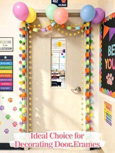 MEWTOGO Paper Chain Garland Kit for Birthday Party Decorations - Image 5