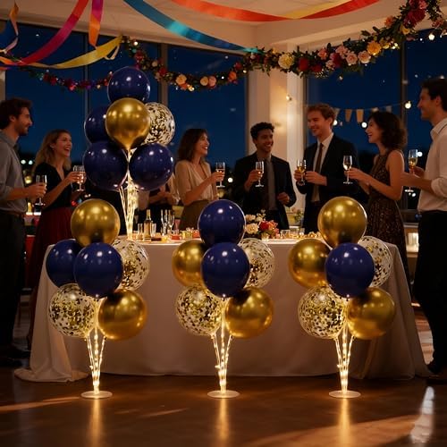 Lightsfever Table Balloon Stand Kit with LED Balloons - Set of 6 - Image 5