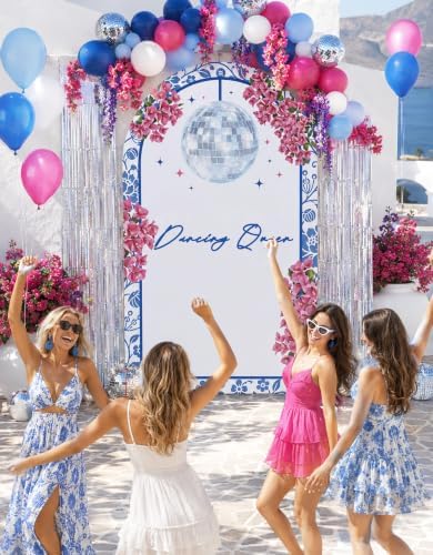 190PCS Mamma Mia Party Decorations Balloons 6.5FT Banner ， Dancing Queen - Image 3