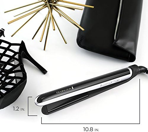 Remington Pearl Pro Ceramic Flat Iron, 1-Inch Floating Plates, Black/White - Image 6