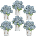 6 Set Pre-Made Flower Table Centerpieces - Dusty Blue by SEKNHOP