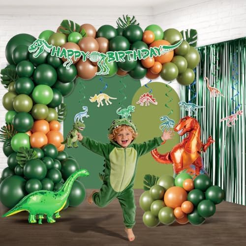 267PCS Fexivo Dinosaur Birthday Decorations Set for 25 Guests - Image 4