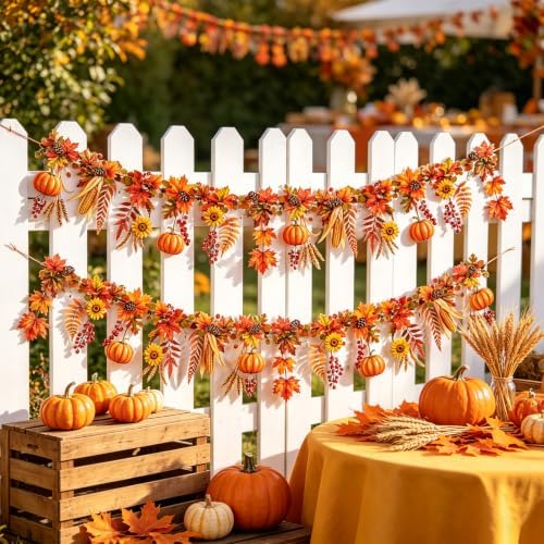 Fall Banner, Fall Bulletin Board Decor, Farm Harvest Party, Garland Autumn by SUNBEAUTY