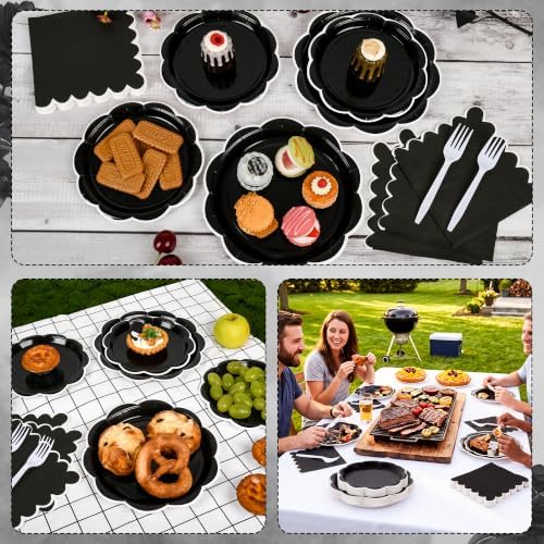 96 Pcs Halloween Party Paper Plates and Napkins Party Supplies for 24 Guest - Image 6