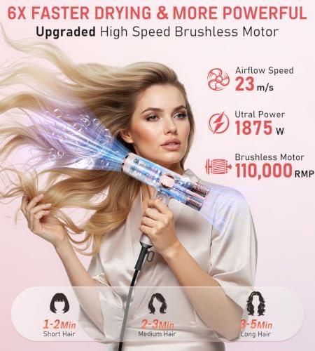 FMZ Ionic Hair Dryer with Diffuser, 1875W High-Speed LED Display Blow Dryer - Image 2