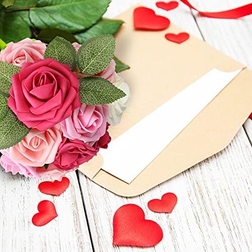 AmyHomie Seriesa Red Rose 100pcs Real Looking Artificial Flowers w/Stem - Image 4
