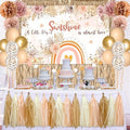 Champagne Gold Beige Fall Boho Baby Shower Party Decorations by PATIAI