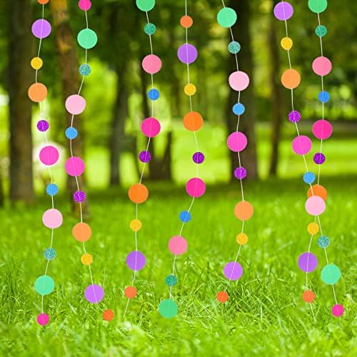 Outus 20 Pieces Dot Garland Banner Hanging, Rainbow - Image 4