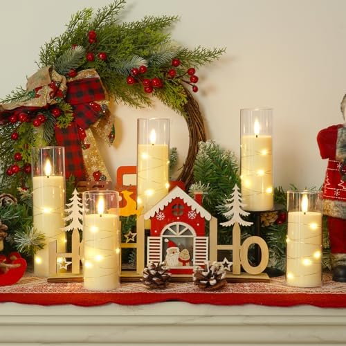 Homemory Flickering Flameless Candles with Remote, LED Fake Pillar Candles - Image 7
