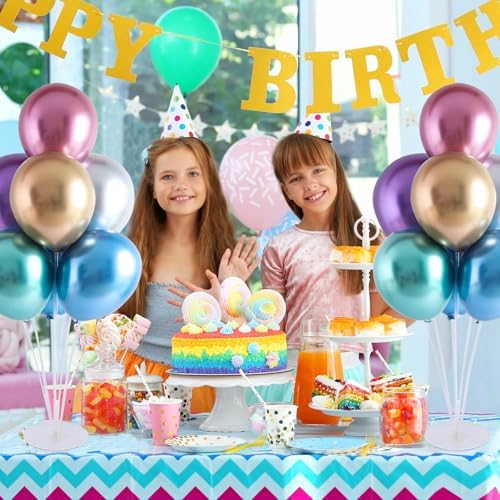 Balloon Stand Kit For Table - 10 Sets Balloon Sticks with Base For Birthday Graduation Party Decorations - Image 5
