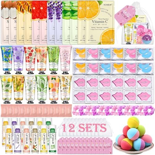 120 PCS Spa Party Supplies for Women, Spa Birthday Sleepover Party Supplies by KONEUK