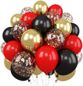 Red Black Gold Balloon 60 Packs 12 Inch Latex Balloons by Togvu