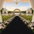 Black Carpet Runner Rug for Party and Event, Non-Slip TPR Rubber Backed Aisle Runway red Rug for Step, Proposal & Wedding Christmas Thanksgiving Decorations, Runway Rug for Prom(3 x 10ft, 450 GSM) by Unknown