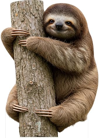 Sloth 2FT Life Size Cardboard Cutout Fun Animal Standup, 1 PC by Unknown
