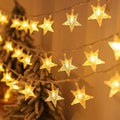 Star String Lights Twinkle Lights Battery Operated, 17 ft 50 LEDs Classroom Decor Fairy Lights, String Lights Battery Powered for Kids Bedroom Wedding Mantel Patio Dorm Decor, Warm White by Decorateyourdreamswithligh
