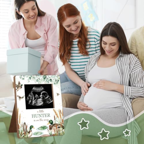Mallard Duck Baby Shower Decor Frame, Duck Hunting Baby Shower Party Supplies, for Expecting Parents-to-Be Keepsake Gifts, Pregnancy Sonogram Frame Keepsake, Gender Reveal Present - Image 6