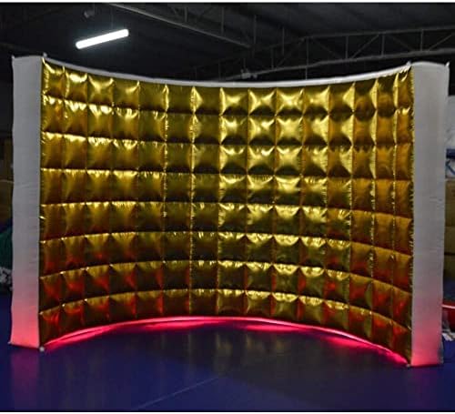 SAYOK Inflatable Golden Wall Selfie Photo Booth Backdrop, Photo Booth Enclosure Portable Photoshoot Background Gold Wall for Party Wedding Events - Image 5