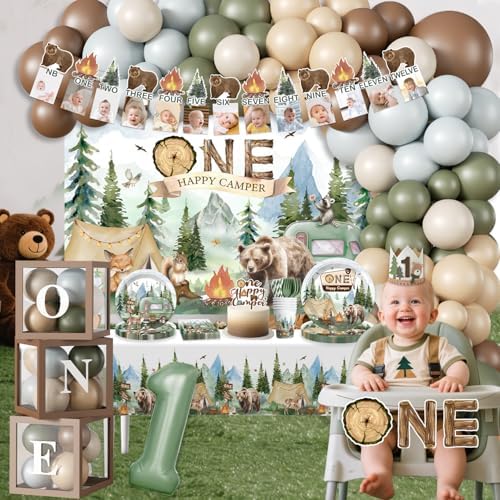 230Pcs 1st Birthday Decorations, All-in-One Set for 20 Guests - Image 7